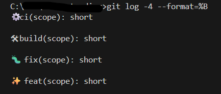 cz-commitlint questions